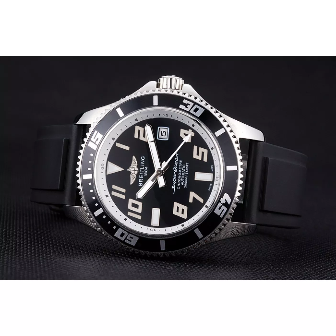 Affordable Breitling Superocean 42 Abyss White Accents Rubber Bracelet 622507 0113