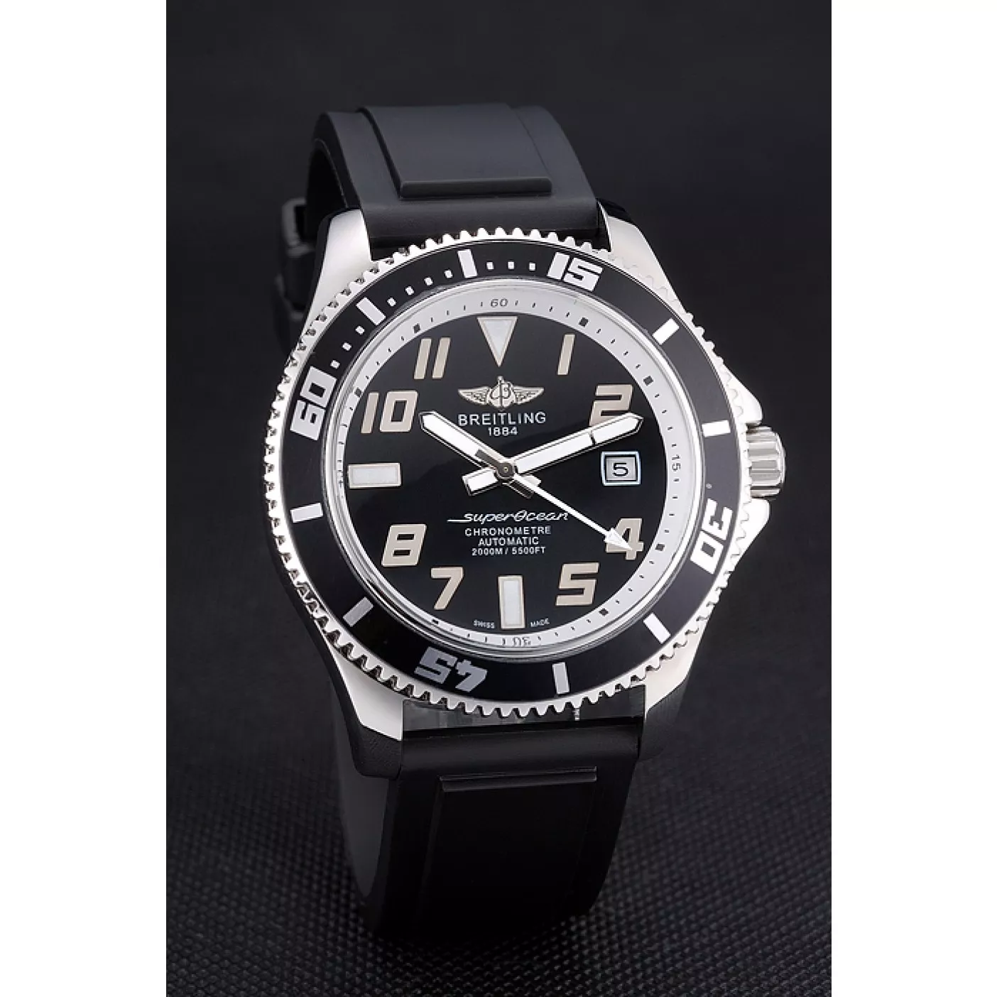 Affordable Breitling Superocean 42 Abyss White Accents Rubber Bracelet 622507 0113