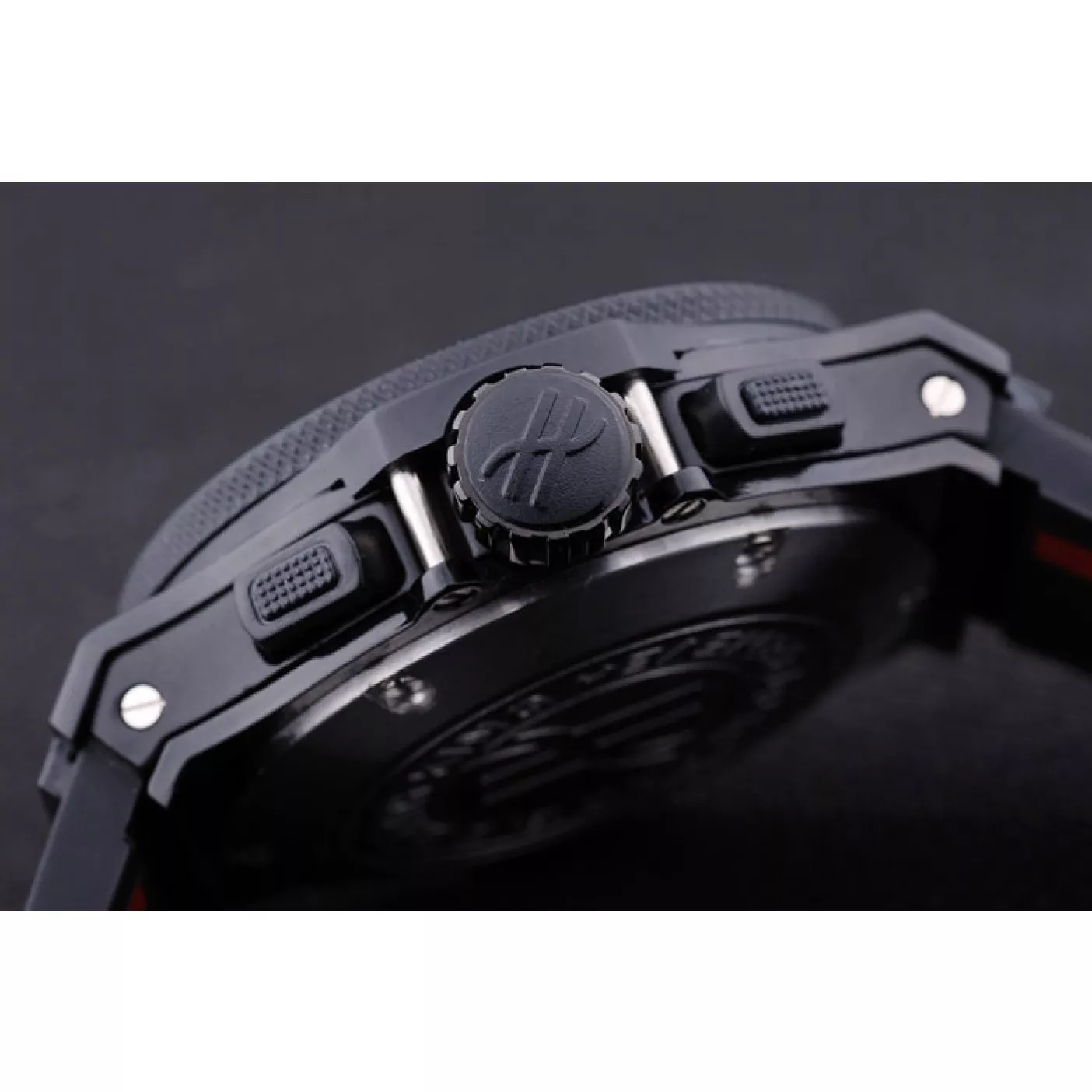 Affordable Hublot Limited Edition Ayrton Senna Black Dial Watch Red Hands 0127