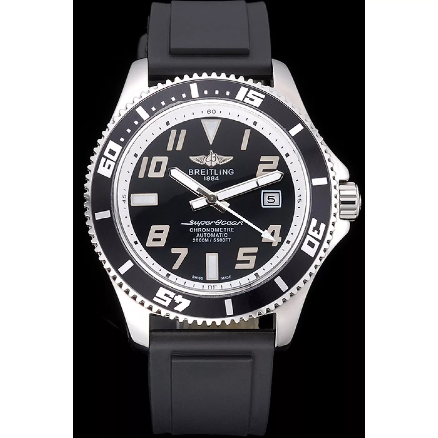 Affordable Breitling Superocean 42 Abyss White Accents Rubber Bracelet 622507 0113