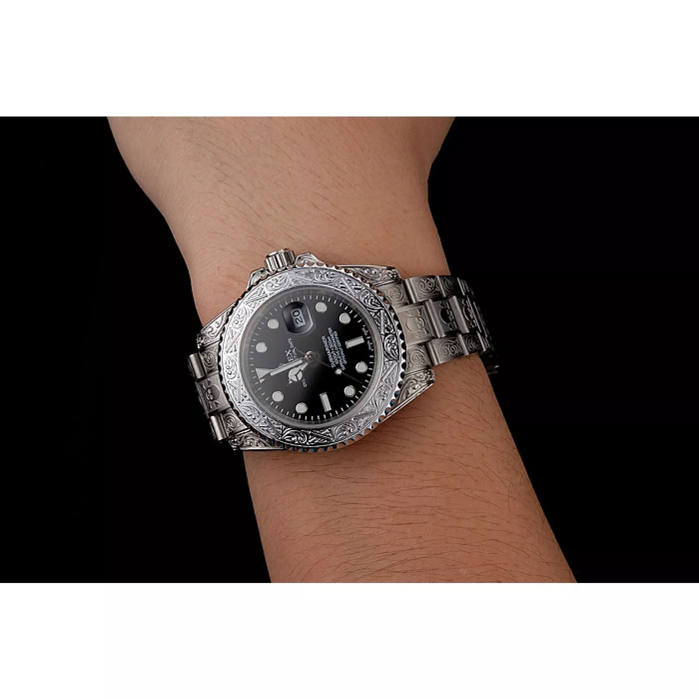 Affordable Swiss Rolex Submariner Skull Limited Edition Black Dial White Case And Bracelet 1454093 0127