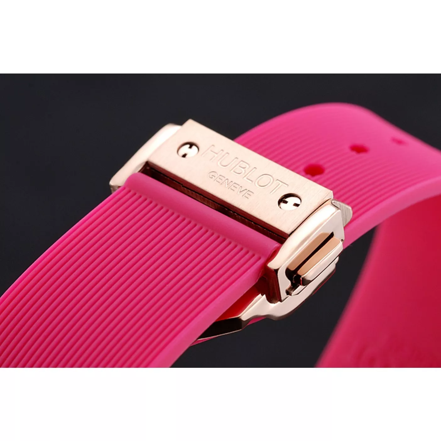 Cheap Hublot Big Bang Tutti Frutti Pink Strap Gold Dial 0127