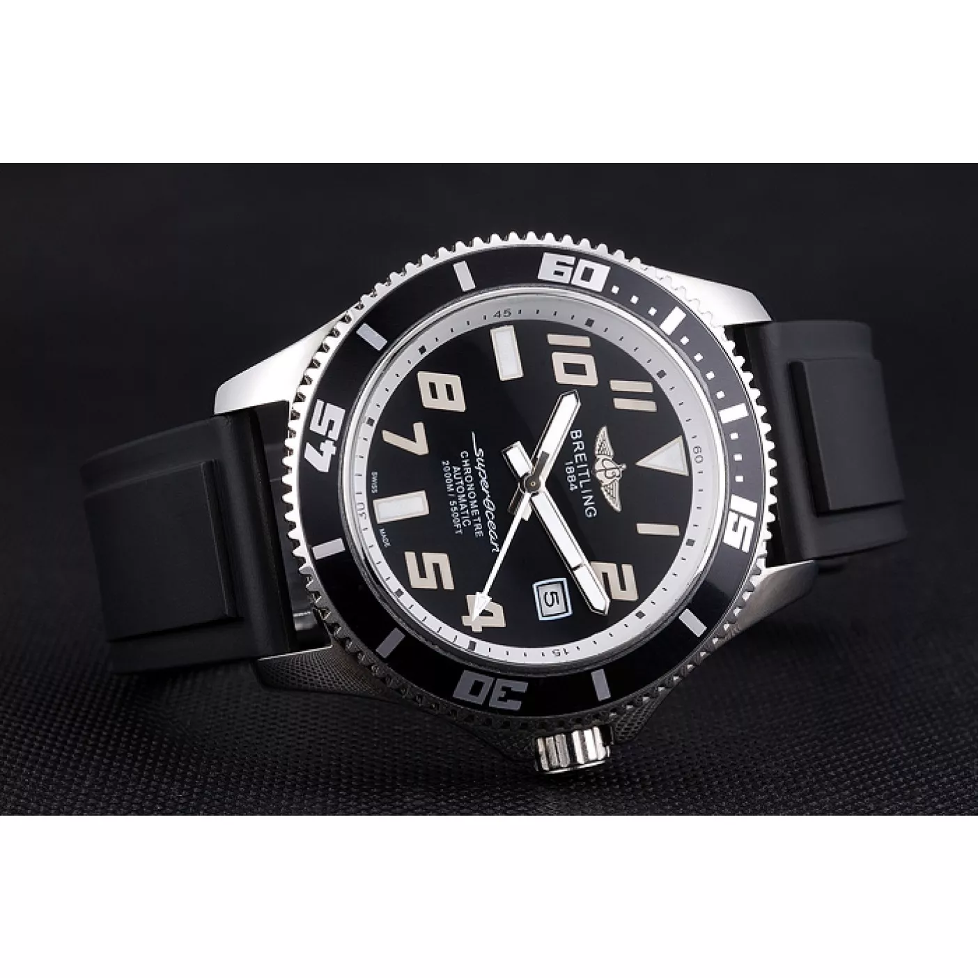 Affordable Breitling Superocean 42 Abyss White Accents Rubber Bracelet 622507 0113